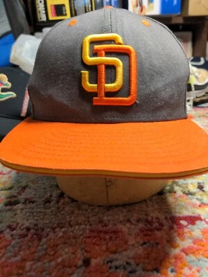 Vintage San Diego Padres New Era  Cooperstown Collection Hat 7 1/2 - Image 1 of 4