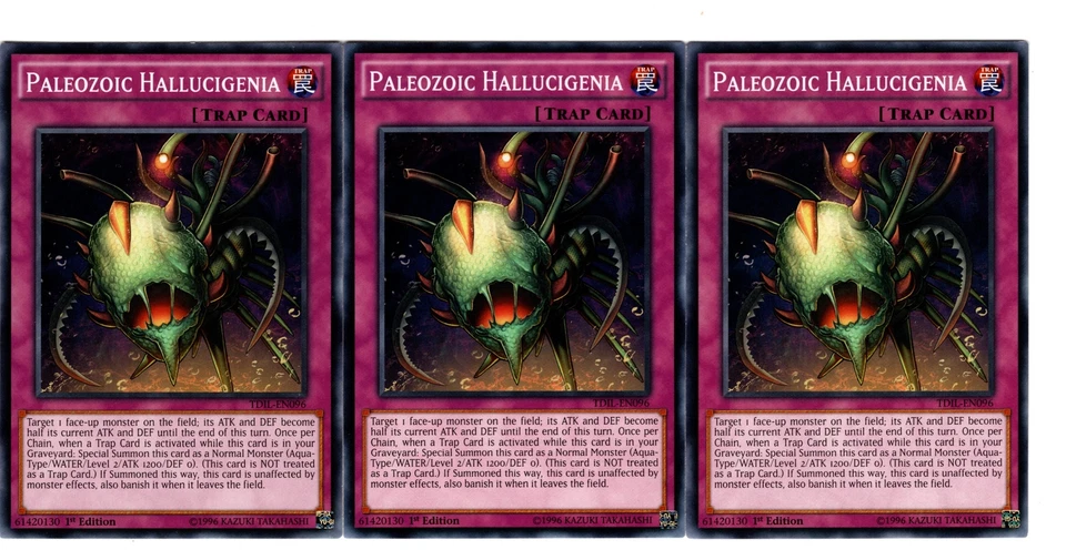 Yugioh- 3X Paleozoic Hallucigenia - Common - 1st Edition - TDIL-EN096 - NM - Image 1 of 1