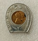 1927 Lincoln Cent Encased Coin-The People's Store Haberdashery Marcus Hook Pa.