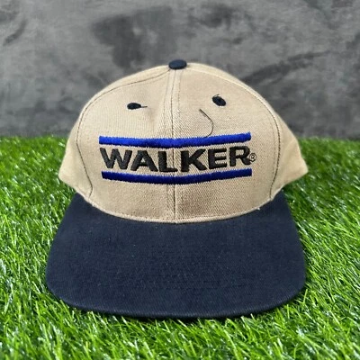 Gorra Walker Logo Bordado Ajustable Béisbol Papá Sombrero Tostado Azul Marino Snapback Foto 1 de 4