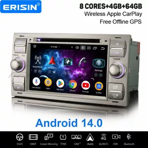 Android 14 DAB+ Autoradio DVD Navi Ford S/C-Max Focus Fiesta Transit Galaxy Kuga - Bild 1 von 24