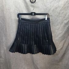 THML Pleated Vegan Leather Skirt #JH1785 size XS
