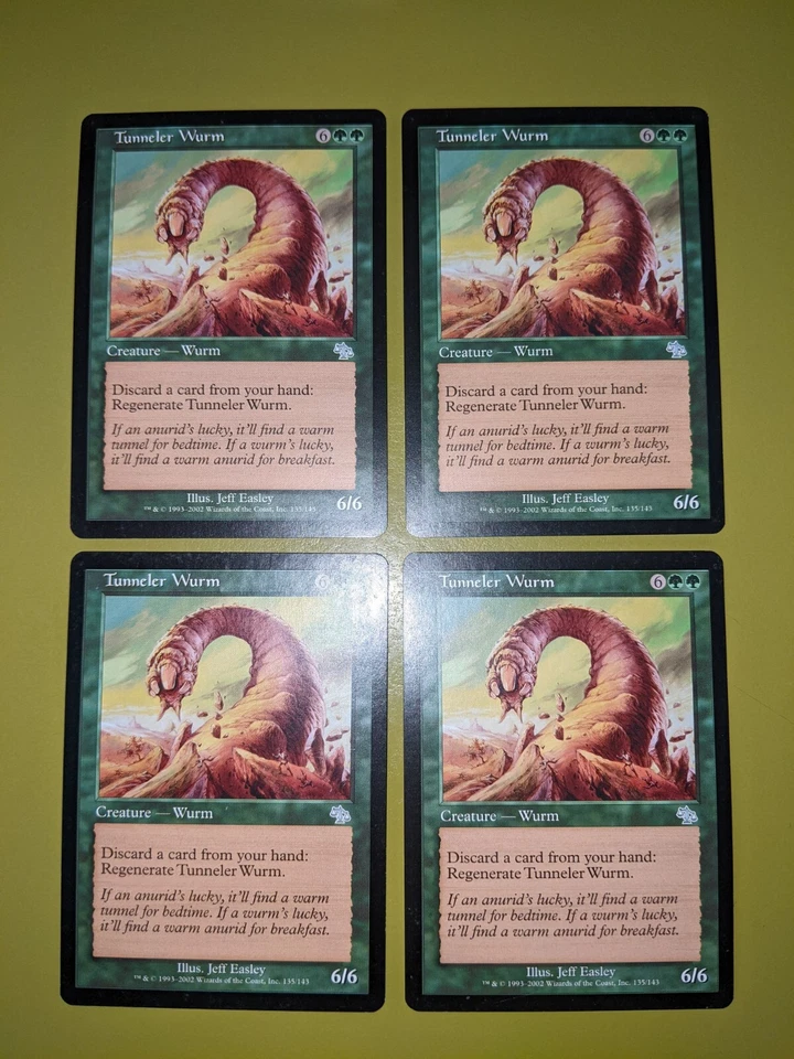 Tunneler Wurm x4 Judgment 4x Playset Magic the Gathering MTG - Image 1 of 1