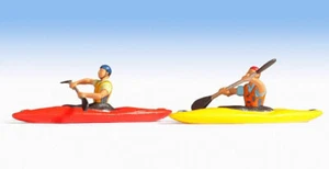 Figure Noch N (37809): 2 Paddelboote Kayak Con 2 Paddlern - Picture 1 of 1