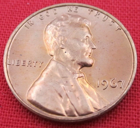 1967 P SMS Lincoln Memorial Cent - Uncirculated - Red Cover