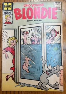 Cómic de la Edad de Oro Chic Young's 1959 Blondie Comics mensuales 126 Harvey Strip - Imagen 1 de 3