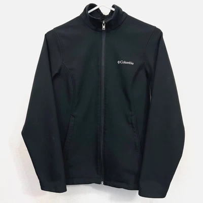 COLUMBIA Chaqueta Abrigo Adulto Hombre Pequeño Negro Cremallera Senderismo Caminar Aire Libre Camping Foto 1 de 4