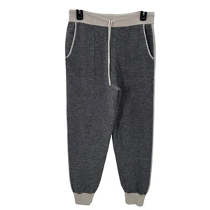 Suéter de punto de lana merino/nylon Pendleton para mujer talla L gris/crema - Imagen 1 de 7