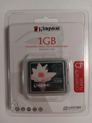 Kingston 1GB CF CompactFlash Memory Card OEM CF/1GB KG-CF512 Brand New Sealed - Image 1 of 4