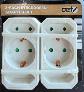Steckdosenadapter Mehrfachstecker Adapter für Steckdose 1 Schuko 2 Euro - Bild 1 von 1