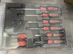 Snap-on 8 Stck Instinct Soft Grip Kombination Schraubendreher Set (rot) - Bild 1 von 5