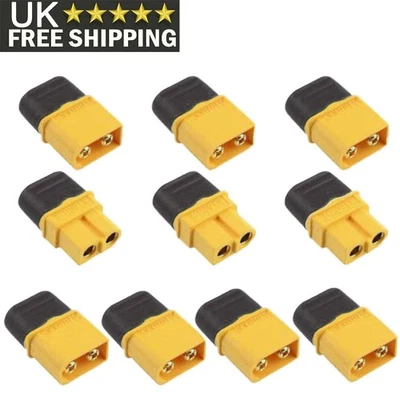5 Pairs Male + Female XT60 Gold Plated Connector with Cap 30A - UK STOCK - Image 1 of 4