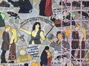 Custom 100% Cotton Woven Fabric Princess Bride Movie By the 1/4 Yard 9x56 - Picture 1 of 2