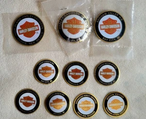 11 Harley Davidson Dip Dots Maine Iowa Florida Michigan New Mexico 1 Custom - Bild 1 von 9