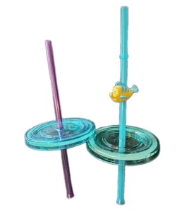 Disney Store Ersatz Strohhalme und Deckel die kleinen doppelwandigen Becher 2 Stück - Bild 1 von 2