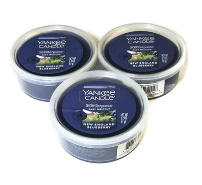 Yankee Candle New England Blueberry Scenterpiece Easy MeltCup 2,2 oz. Lote de 3 Foto 1 de 2
