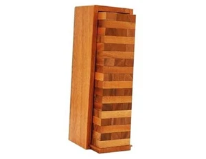 Wood Tumbling Tower - Ideal for Party, Kids Games, Building, Camping, Outdoor - Picture 1 of 7