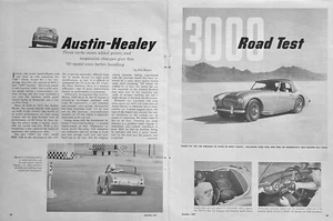 Road Test 1962 Austin-Healey 3000 By Bob Russo 4 Pages Pics Specs Info - Picture 1 of 3