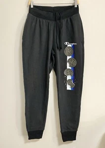 Champion X Oreo Reserve Weave Sweatpants Mens Size M Joggers Black Pockets EUC - Picture 1 of 8