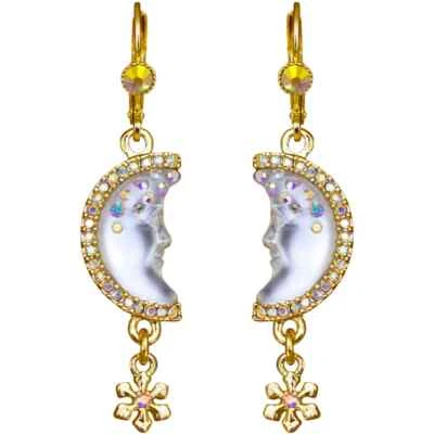 PENDIENTES KIRKS FOLLY GODDESS VISTA AL MAR SOMBRA DE LUNA PALANCA NEVADA ESPALDA TONO DORADO Foto 1 de 2