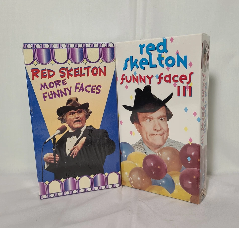 Lot Of 2 Red Skelton Vhs Tapes More Funny Faces & Funny Faces 3 NEW Both Sealed - Image 1 of 4