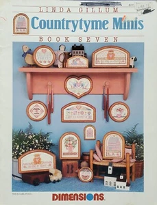 Country Tyme Minis Book Seven Cross Stitch Patterns Projects By Dimensions f4 - Picture 1 of 3