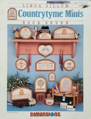 Country Tyme Minis Book Seven Cross Stitch Patterns Projects By Dimensions f4 - Image 1 of 3