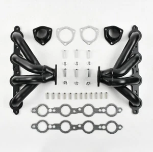 Exhaust Headers Swap Conversion for LS1 LS2 LS3 LS6 LS9 LS LSX 4.8L 5.3L Black - Picture 1 of 1