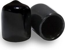Prescott Plastics 0.75" Inch Rubber Hole Plugs Round Black Vinyl End Cap 4 Pack