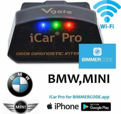 Vgate iCar Pro BLE WiFi COMPATIBLE CON CÓDIGO DE MEMORIA Codificación iPhone Android OBDII KF Foto 1 de 4