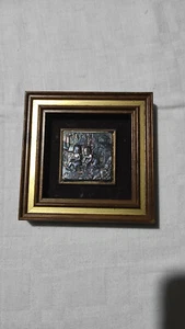 CREAZIONE ARTISTICA SU LASTRA ARGENTO 925% MARCHIO PREZIOSI ITALY CHERUBINI BIMB - Imagen 1 de 3