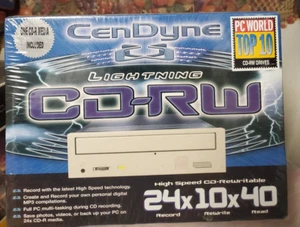 CenDyne Lightning CD-RW High Speed CD-Rewritable 24x10x40 - NEW - Afbeelding 1 van 5