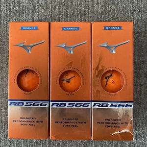 NEW Mizuno ORANGE RB 566 Golf Balls 9ct. FREE SHIPPING. - Picture 1 of 6