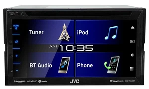 JVC KW-V350BT 6.2" Car DVD/Bluetooth Receiver Monitor w/iDatalink Maestro Ready - Picture 1 of 5