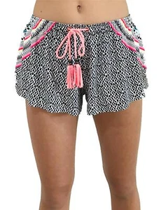 Rip Curl Womens 6 GYPSY TRIBE 2" LYCRA Swim Shorts Boardshorts Black Rrp $59.99 - Picture 1 of 3
