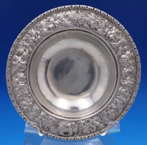 Repousse Sterling Silver unmarked Dip Dish Bowl 6 1/4" (#8368) - Picture 1 of 5