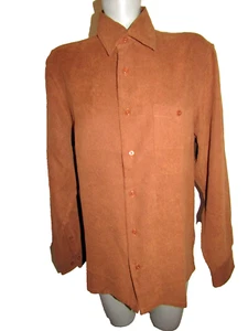 NWT $40, CROFT & BARROW Men's Size Small, Nutmeg Work Shirt Long Slvs Polyester - Picture 1 of 13
