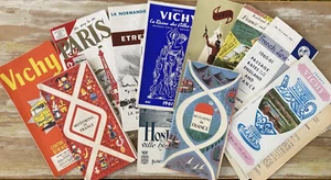 Vintage travel souvenir booklets brochures maps hotels France Vichy Paris 1960s - Picture 1 of 5