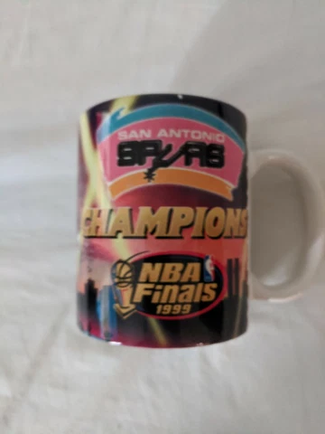 Vintage San Antonio Spurs 1999 Nba Champs Cup Mug Nba Finals Fiesta Cover