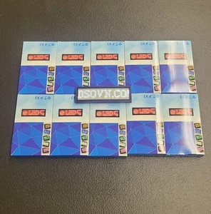 LED Name Badge White 10 Pack - Picture 1 of 4