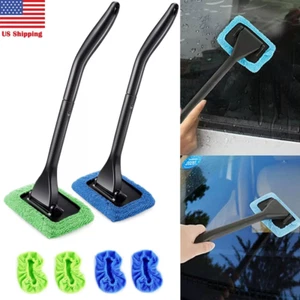 6× Car Window Cleaner Brush Kit Windshield Cleaning Wash Tool Inside Auto Glass - Picture 1 of 18