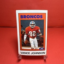 1992 Diamond NFL Superstars Stickers Vance Johnson #20 VG Card