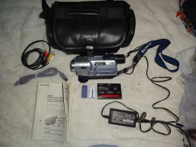 Sony Handycam DCR-TRV350  Video Hi8 Camcorder, Sony Bag, Manual, MemoryStick etc - Image 1 of 4