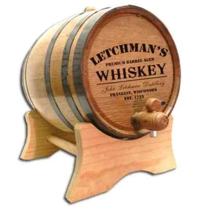 Classic Personalized 20L Whiskey Barrel for Aging and Serving Fine Spirits. - Picture 1 of 6