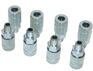 Acoplador rápido de aire C1 8 piezas 1/4" macho acero 1/4" NPT manguera de aire compresor acoplador - Imagen 1 de 1