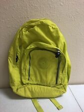 Kipling Backpack Yellow/green School Bag Backpack Book Bag  a1E