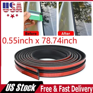 Car Windshield Roof Seal Strips Noise Insulation Rubber Sticker 14MM x 2M ✅ - Picture 1 of 15
