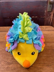 Fisher Price Sensory Rattle Squeak Crinkle Soft Hedgehog 8" Plush - Picture 1 of 6