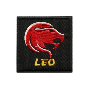 Leo Zodiac Embroidered Iron On Patch Lion Astrology Sign Horoscope Badge - Picture 1 of 2