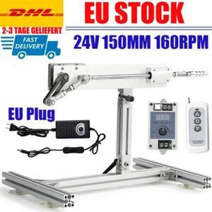 24V 150mm Stroke Linear Actuator Motor Hubkolbenmotor Linearantrieb 160RPM Fast  - Bild 1 von 12